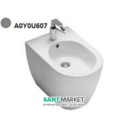 Биде напольное с одним отверстием Hatria Fusion 35.5х54 см цемент A0Y0U607