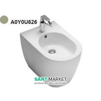 Биде напольное с одним отверстием Hatria Fusion 35.5х54 см песок A0Y0U626