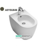 Биде напольное с одним отверстием Hatria Fusion 35.5х54 см лес A0Y0U646