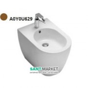 Біде підлогове з одним отвором Hatria Fusion 35.5х54 см тютюновий A0Y0U629