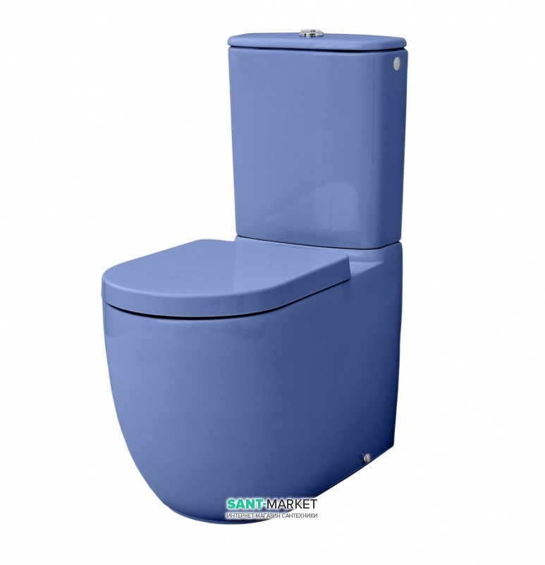 Чаша унитаза-моноблок ArtCeram File 2.0 36х67 см санфарфор синий FLV003 16;00
