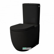 Чаша унитаза-моноблок ArtCeram File 2.0 36х67 см чёрный матовый FLV003 17;00