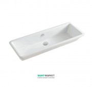 Раковина для ванної ArtCeram Gea 90х33 см білий глянсовий GEL002 01; 00