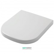 Сидіння з кришкою для унітазу ArtCeram Faster білий глянцевий / хром FSA002 01; 71
