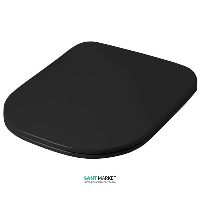 Сиденье с крышкой для унитаза ArtCeram Faster чёрный глянцевый FSA003 03