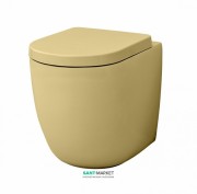 Унитаз напольный ArtCeram File 2.0 37х53 см безободковый жёлтый FLV005 12;00