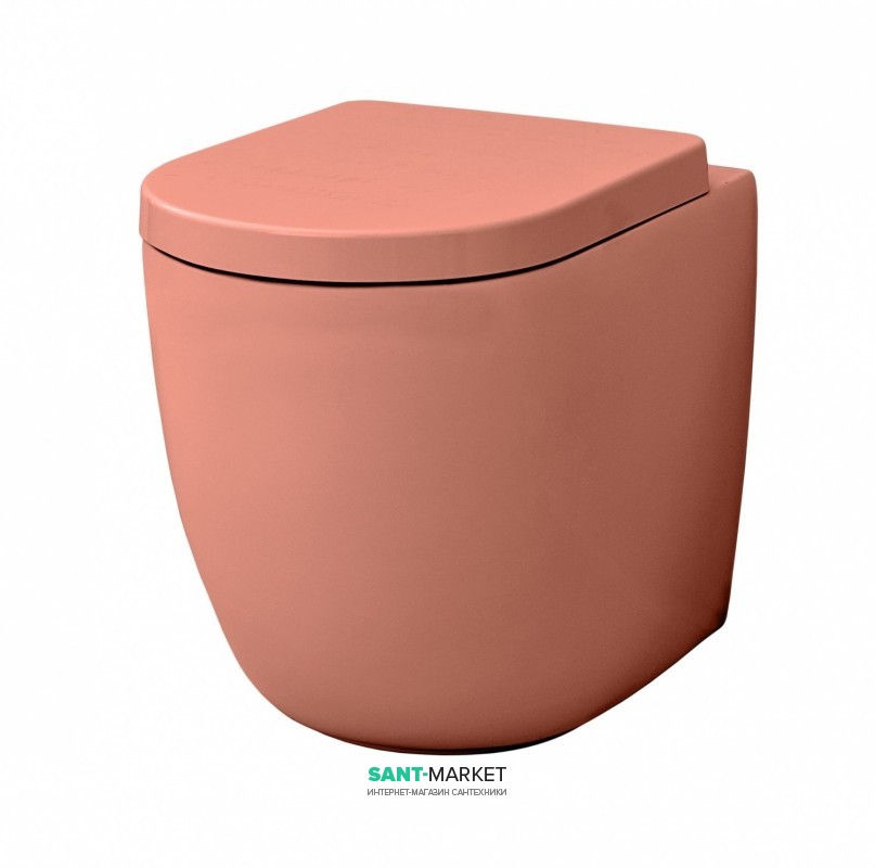 Унітаз підлоговий ArtCeram File 2.0 37х53 см червоний корал FLV005 14; 00