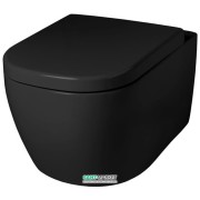 Унитаз подвесной ArtCeram Faster 36,5х53 см чёрный глянцевый FSV003 03;00