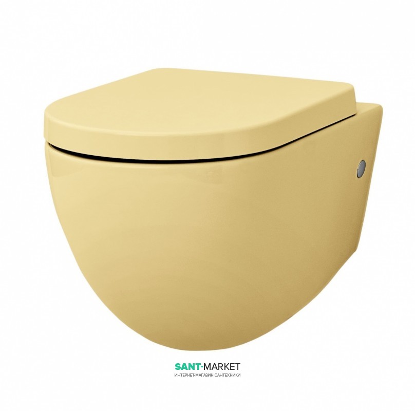 Унітаз підвісний ArtCeram File 2.0 36х52 см безободковий жовтий FLV004 12; 00