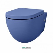 Унитаз подвесной ArtCeram File 2.0 36х52 см безободковый синий FLV004 16;00