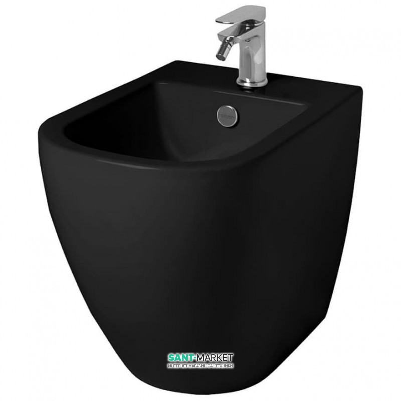 Біде підлогове ArtCeram Faster 37х53 см чорний глянсовий FSB002 03; 00