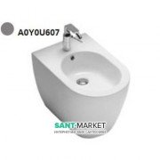 Биде напольное с одним отверстием Hatria Fusion 35.5х54 см цемент A0Y0U607