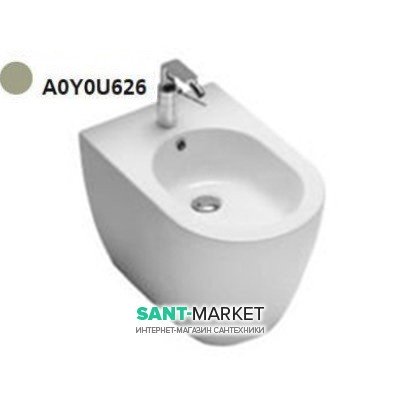 Биде напольное с одним отверстием Hatria Fusion 35.5х54 см песок A0Y0U626