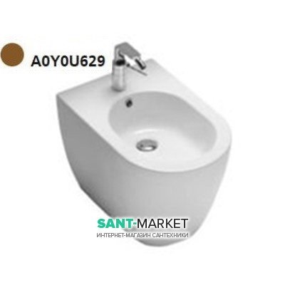 Біде підлогове з одним отвором Hatria Fusion 35.5х54 см тютюновий A0Y0U629