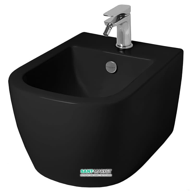 Біде підвісне ArtCeram Faster 36,5х53 см чорний глянсовий FSB001 03; 00