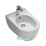 Биде подвесное с одним отверстием без боковых отверстий Hatria Fusion 35.5х54 см белый матовый A0Y1D925