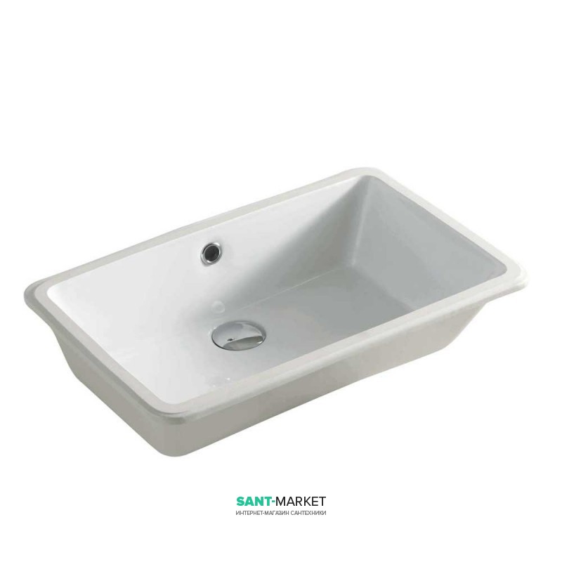 Раковина для ванной ArtCeram Gea 53х34,5 см белый глянцевый GEL001 01;00