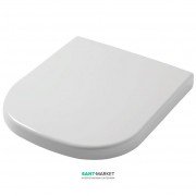 Сиденье с крышкой для унитаза ArtCeram Faster белый глянцевый/хром FSA002 01;71