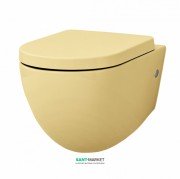 Унитаз подвесной ArtCeram File 2.0 36х52 см безободковый жёлтый FLV004 12;00