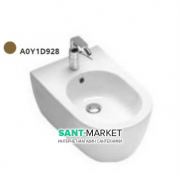 Біде підвісне з одним отвором без бокових отворів Hatria Fusion 35.5х54 см коричневий A0Y1D928