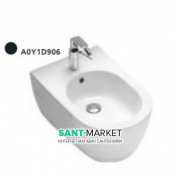 Біде підвісне з одним отвором без бокових отворів Hatria Fusion 35.5х54 см чорний A0Y1D906