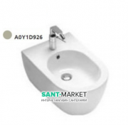 Биде подвесное с одним отверстием без боковых отверстий Hatria Fusion 35.5х54 см песок A0Y1D926