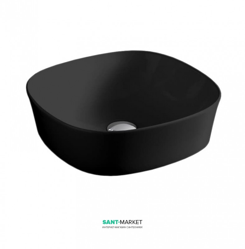 Раковина для ванной ArtCeram Ghost 42х42 см чёрный глянцевый GHL001 03;00