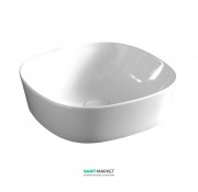 Раковина для ванної ArtCeram Ghost 42х42 см білий матовий GHL001 05; 00