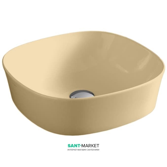 Раковина для ванної ArtCeram Ghost 42х42 см санфарфор жовтий GHL001 12; 00