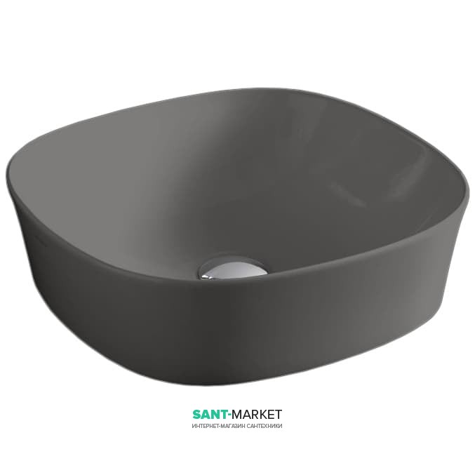 Раковина для ванної ArtCeram Ghost 42х42 см санфарфор сірий GHL001 15; 00