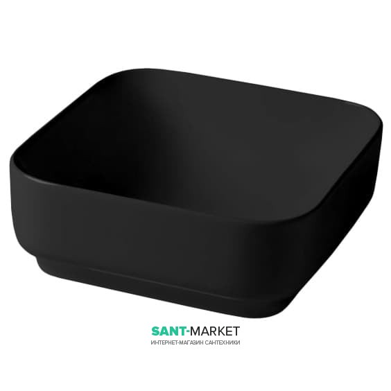 Раковина для ванной ArtCeram Gio Evolution 40х40 см чёрный глянцевый GIL004 03;00