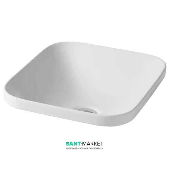 Раковина для ванной ArtCeram Gio Evolution 43х37 см белый матовый GIL006 05;00