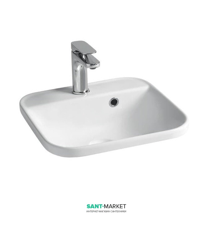 Раковина для ванної ArtCeram Gio Evolution 40х40 см білий глянсовий GIL008 01; 00