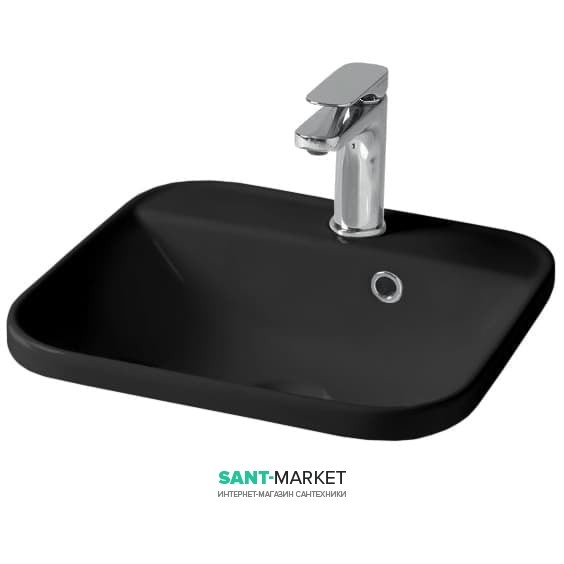Раковина для ванной ArtCeram Gio Evolution 40х40 см чёрный глянцевый GIL008 03;00