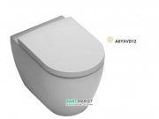 Унитаз напольный приставной Hatria Fusion 35.5х54 см слоновая кость A0YXVD12