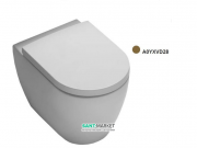 Унитаз напольный приставной Hatria Fusion 35.5х54 см коричневый A0YXVD28