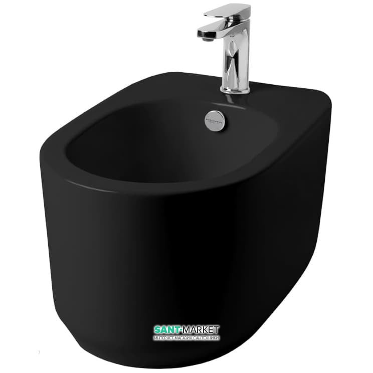 Біде підвісне ArtCeram Gio Evolution 36,5х55 см чорний глянсовий GIB001 03; 00