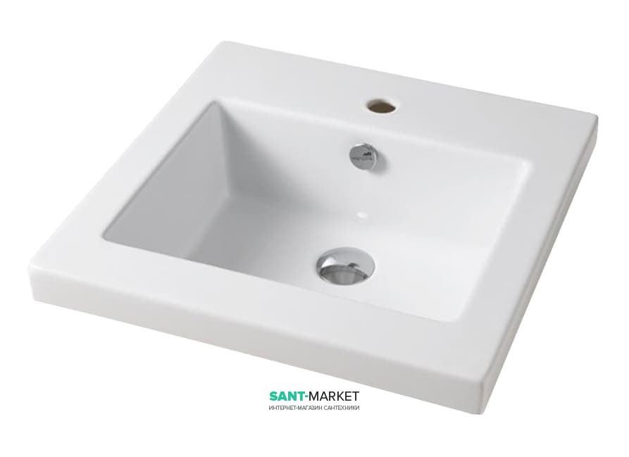 Раковина для ванной ArtCeram Gap 59,5х51 см белый глянцевый GPL006 01;00