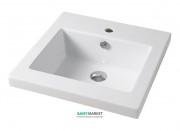 Раковина для ванной ArtCeram Gap 59,5х51 см белый глянцевый GPL006 01;00