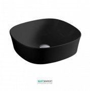 Раковина для ванної ArtCeram Ghost 42х42 см чорний глянсовий GHL001 03; 00