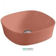 Раковина для ванної ArtCeram Ghost 42х42 см червоний корал GHL001 14; 00