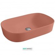 Раковина для ванної ArtCeram Ghost 65х41,5 см червоний корал GHL002 14; 00