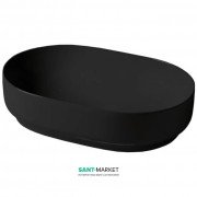 Раковина для ванной ArtCeram Gio Evolution 60х40 см чёрный глянцевый GIL003 03;00