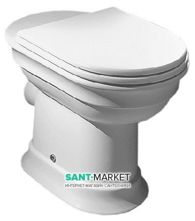 Унітаз підлоговий без бачка Hatria DOLCEVITA 37x59 см YXXP01