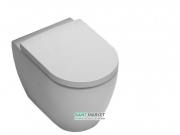 Унитаз напольный приставной Hatria Fusion 35.5х54 см белый матовый A0YXVD25