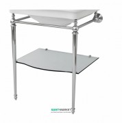 Консоль під раковину ArtCeram Hermitage на 68 см з полицею хром HEA015 71