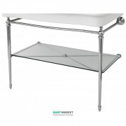 Консоль під раковину ArtCeram Hermitage на 112 см з полицею хром HEA017 71