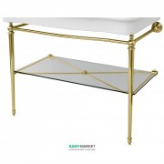 Консоль під раковину ArtCeram Hermitage на 112 см з полицею золото HEA017 73