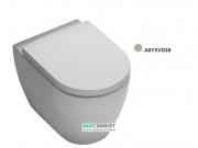 Унитаз напольный приставной Hatria Fusion 35.5х54 см песок A0YXVD26