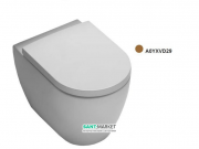 Унитаз напольный приставной Hatria Fusion 35.5х54 см табачный A0YXVD29